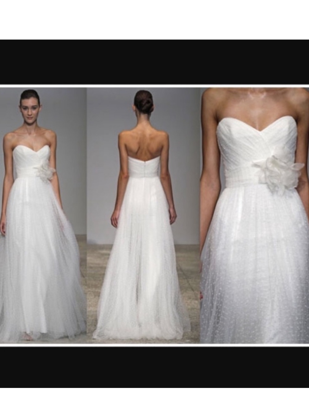 Christos "Zinnia" Dotted Tulle Wedding Dress size 10